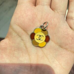 CHANEL Yellow and Orange Flower Charm
